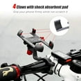 thumbnail image 4 of PROMEND Universal Aluminum Alloy Motorcycle Phone Mount with 360° Rotation - Rearview Mirror Installation, Adjustable Width 55-95mm, Durable & Scratch-Resistant Design (Titanium, Black, Gold, Silver), 4 of 7