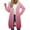 Wine, variant on Trendy Longline Zip Up Sweatshirt for Women Double Zipper Jacket Cozy Fall Winter Layering Piece Casual Everyday Outerwear L Size Pink
