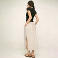thumbnail image 5 of Women's Flowy High Waist A-Line Maxi Skirt - Summer Casual Lightweight Long Skirts, 5 of 5
