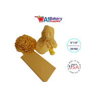 Noble Gold Tissue Paper Squares, Bulk 100 Sheets, Presents by A1 Bakery Supplies, Large 15 Inch x 20 Inch
