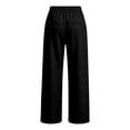 thumbnail image 7 of felwors Wide Leg Sweatpants Women Low Rise Baggy Sweatpants Y2K Drawstring Cotton Lounge Pants Womens Fall Fashion 2026 Black for Size S, 7 of 7