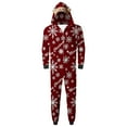 thumbnail image 7 of Odeerbi Christmas Onesie Pajamas for Family Holiday Sleep Jumpsuit Long Sleeve Family Christmas Pajamas Matching Sets Infant Printed Loungewear Jumpsuit Sleepwear Xmas PJs Set Red, 7 of 7