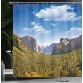 thumbnail image 4 of Ambesonne American Shower Curtain, Yosemite El Capitan US, 69"Wx75"L, Green Blue, 4 of 5