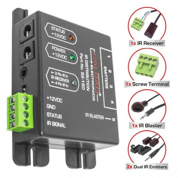 Calrad 92-180 IR Kit Répéteur&44; Système de Distribution à 5 Ports