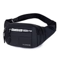 thumbnail image 4 of Mialoley Men Waterproof Waist Bag with Zip Letter Print Crossbody Chest Bag, 4 of 6
