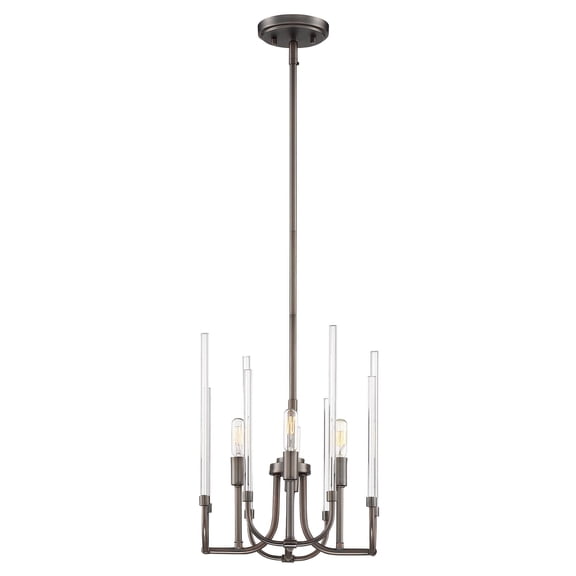 Designers Fountain Laretto Satin Copper Bronze 4 Light Chandelier, 91784-SCB