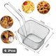 thumbnail image 2 of 4 Pcs Mini French Fries Basket, Less Steel Individual Square, 2 of 5