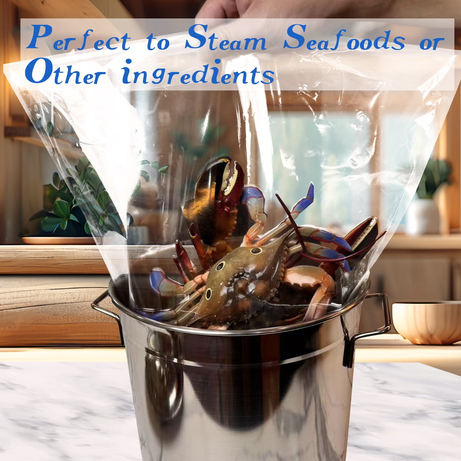 Seafood Boil Bags Large Size Boil Bag for Fish, Crab, Shrimp, and Veggies - Cooking and Storage bag