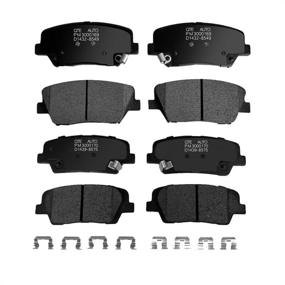 Set of 8 Front-Rear Ceramic Brake Pad Kit For 2011-2015 KIA Sorento