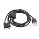 USB 2.0 A Mâle à Micro B Câble de Données de Charge Mâle 5 Broches 40 "1M Noir – image 1 sur 1