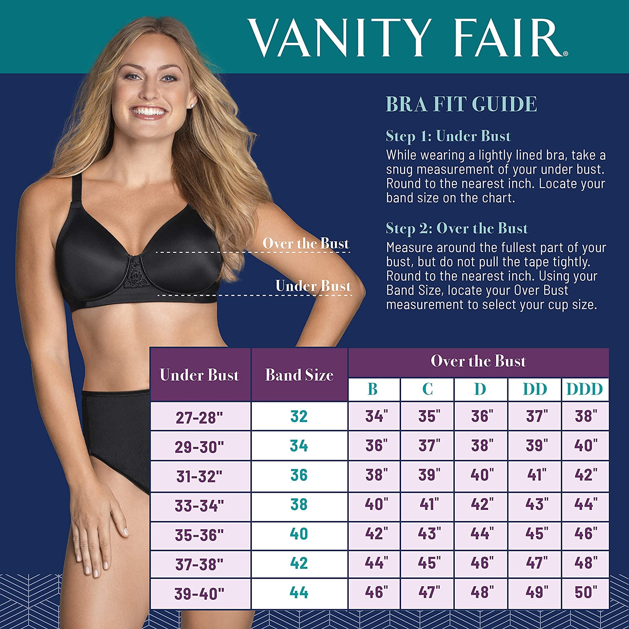 Soutien-gorge Sans Armatures Vanity Fair 71203 - Couleur Cappuccino - Taille 42C - Neuf Avec étiquettes