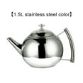 thumbnail image 3 of serony 1L/1.5L/2L Polished Stainless Steel Teapot Tea Pot Coffee With Tea Leaf Filter Infuser, 3 of 9
