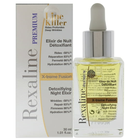 Elixir nocturno desintoxicante Line Killer X-Treme Fusion de Rexaline para unisex - Suero de 1,01 oz