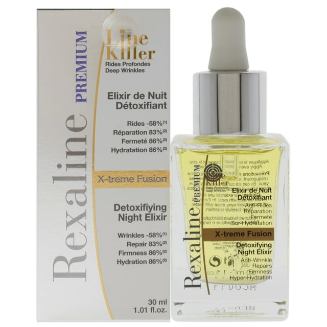 Line Killer Rexaline X-Treme Fusion Élixir de Nuit Détoxifiant pour Unisexe - Sérum 1,01 oz