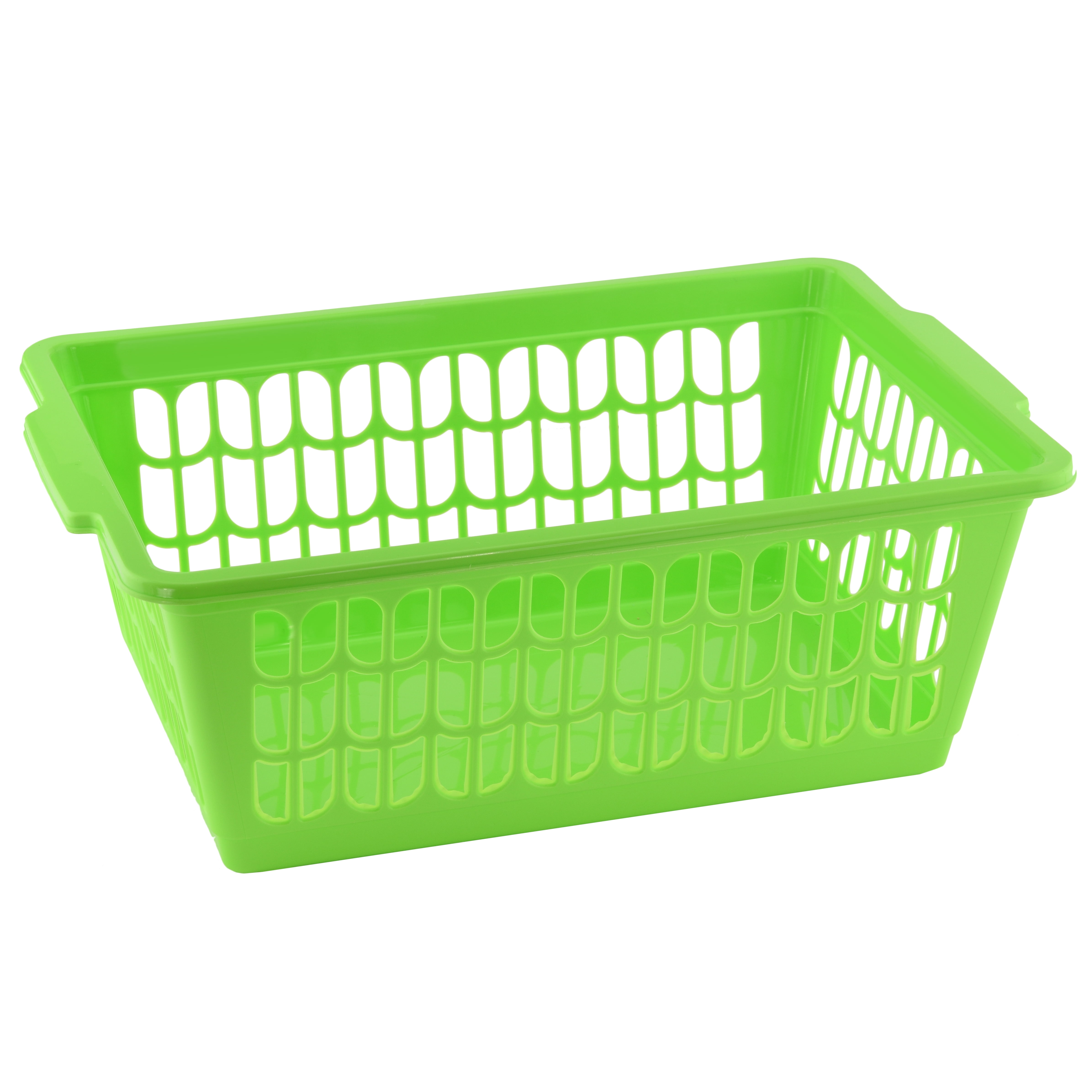 YBM Home Small Plastic Storage Basket for Organizing Kitchen Pantry