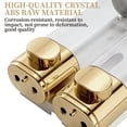 thumbnail image 3 of 3-Chamber Shampoo and Conditioner Dispenser, 3×300ml Refillable No-Drill Wall Mounted Shower Soap Dispenser for Bathroom & Hotel, Gold, 3 of 6
