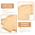thumbnail image 2 of DiMaddie 2 Christmas Tree Wooden Snack Trays for Desserts and Candy, 2 of 7