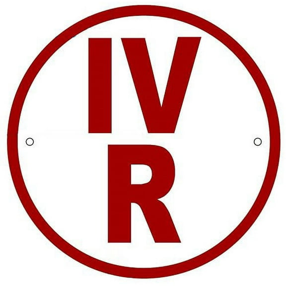 IV-R Floor Truss Circular Sign (WHITE ,Reflective Aluminum ,HEAVY DUTY,6X6, RUST Free )