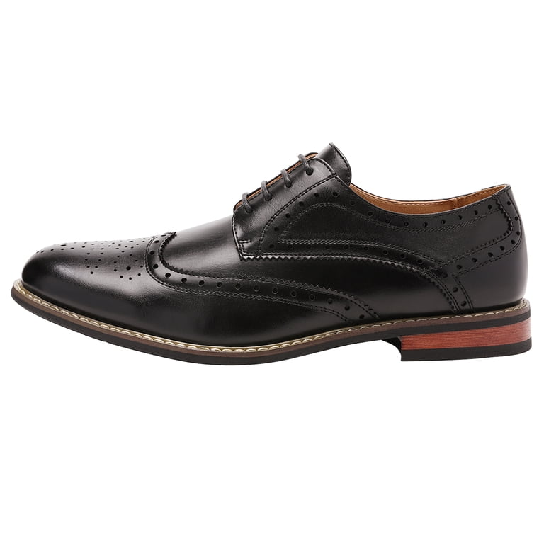 Men\'s Prince Classic Modern Formal Oxford Wingtip Lace Up Dress Shoes Men main image 2