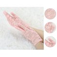 thumbnail image 2 of Par de Guantes Dedo Completo Allegra K Rosa Talla Única Encaje Floral, 2 of 5