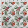thumbnail image 3 of Soimoi Watercolor Floral Printed, Cotton Fleece, Fabric by The Yard Sewing DIY Stretch Fabric 56 Inches Wide, WarmFabric for Hats, Coats, Gloves, Blankets, White, 3 of 5