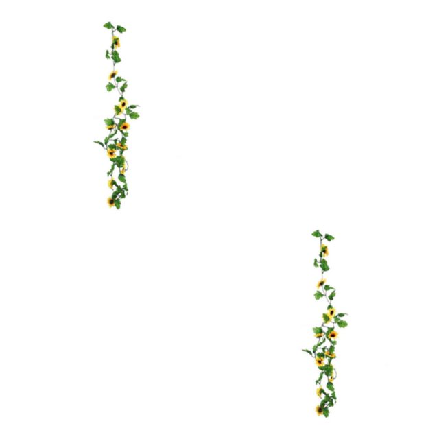 Bewildely Hanging Artificial Flowers Decors Plants Leaf Vine Housewarming Ornament Gift for Household Living Room Kitchen 2piezas