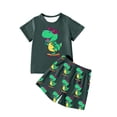 thumbnail image 1 of MIASHUI Tenues & Ensembles pour Garçons Imprimé Dinosaure Manches Courtes Col Rond Haut et Shorts pour Tenue Décontractée Âges 4-12 pour Activités Quotidiennes & Extérieures, 1 of 3