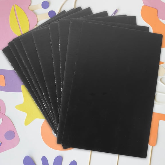 HONMEET Foam Core Board Black PVC Coated DIY Use Blank for Crafts 10Pcs