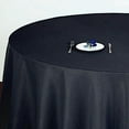 thumbnail image 5 of BalsaCircle 120" Round Polyester Tablecloth Wedding Table Linens - Black, 5 of 10