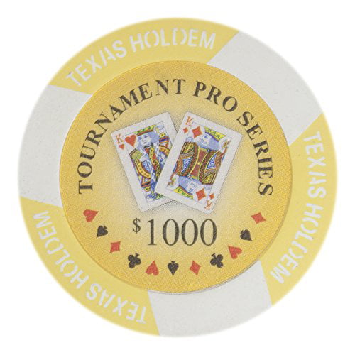 Buy 2 Get 1 Free 100 Yellow $1000 High Roller 14g Clay Poker Chips New 