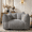 Grey, variant on Eyisean 47" Modern Chenille Bean Bag Chair, Comfy Single Sofa with Highly Resilient Foam Stuffed & Armrests, Lazy Square Boneless Couch, Reading Chair for Living Room, Bedroom, No Assembly Required