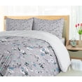 thumbnail image 5 of Ambesonne Botanical Duvet Cover Sets, Blooming Flower Patterns, 2-Queen, Ceil Blue Pale Seafoam, 5 of 7