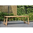 thumbnail image 2 of Amazonia 79'' Teak Durable Design Outdoor Dining Table, Wood-Brown, 2 of 7