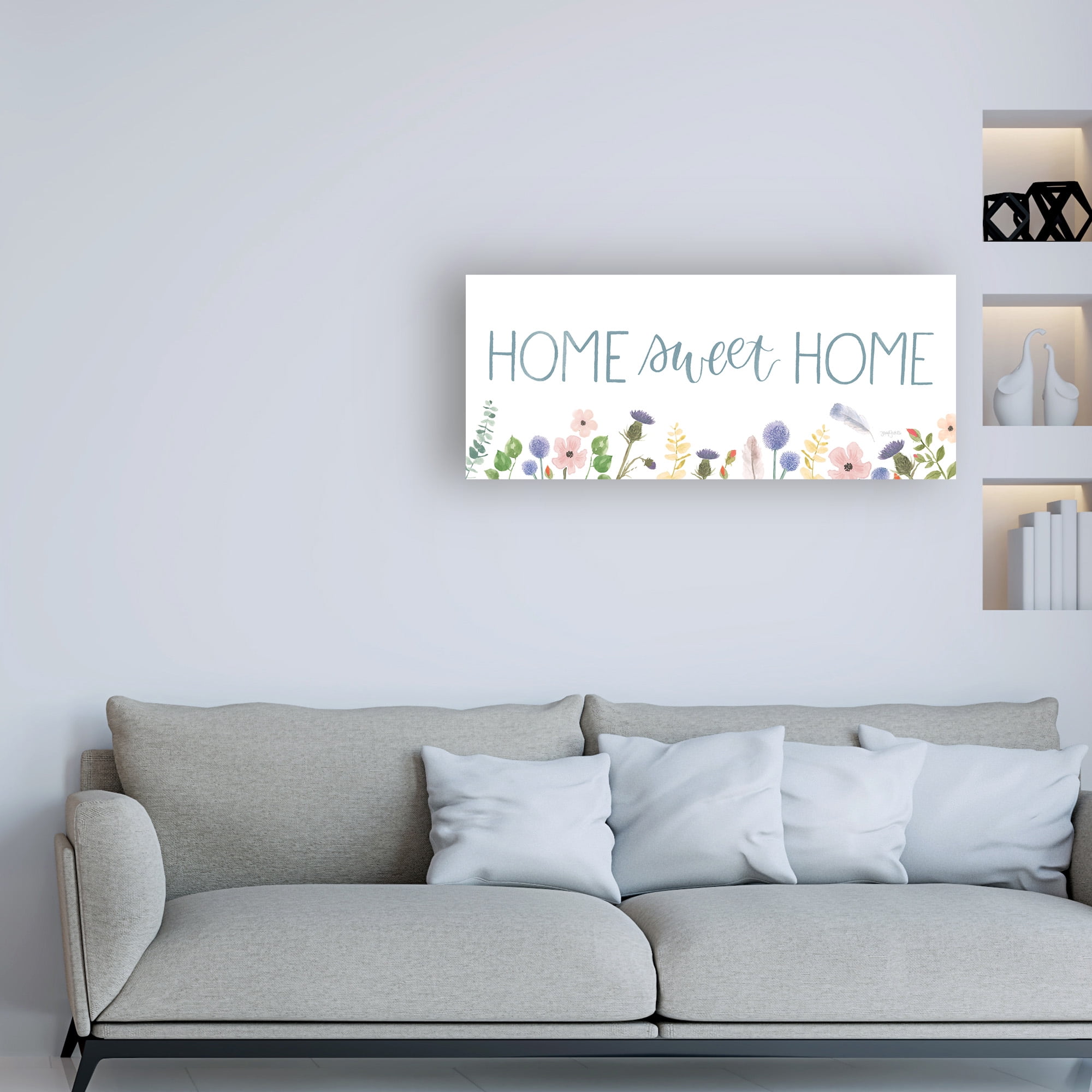 Trademark Fine Art 'Spring Sentiments IV on White' Canvas Art by Jenaya Jackson