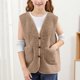 thumbnail image 3 of Cowsor Toddler Girls Boys Fleece Vest Kids V-Neck Vest Jacket Lightweight Sleevless Fall Winter Warm Outerwear, 3 of 6