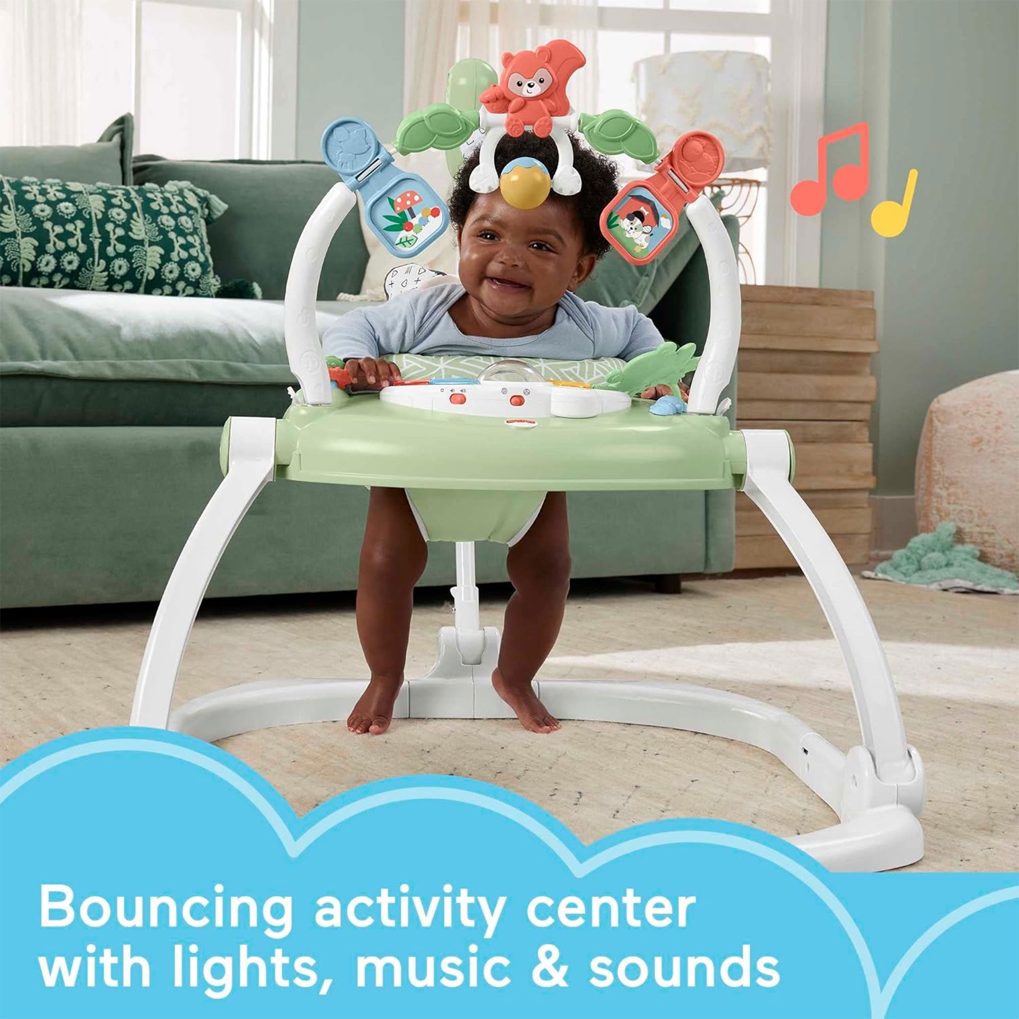 Fisher-Price Baby Bouncer SpaceSaver Jumperoo Activity Center