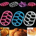 thumbnail image 2 of Easy Demoulding Food Grade Heat-resistant Bread Press Mould Cookie Cutter Round Oval Baking Mold Kitchen Gadget, 2 of 8