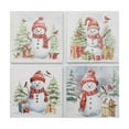 thumbnail image 1 of Canvas Wall Art Snowman - Set of 4, 1 of 4