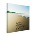 thumbnail image 2 of Trademark Fine Art 'Beach Writing Live Love Laugh' Canvas Art by Tom Quartermaine, 2 of 3
