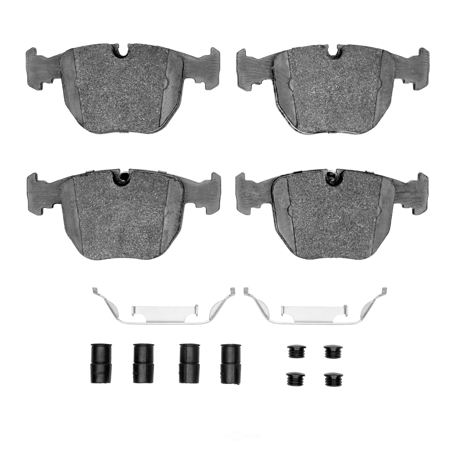 Dynamic Friction Company 1551-0681-01 DFC 5000 Advanced Brake Pads - Low Metallic and Hardware Kit