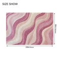 thumbnail image 4 of Yayeee Bath Rug for Bathroom Floor Non Slip Contour Fluffy Soft Absorbent Mat, 20"x24", Pink Brown Pattern, 4 of 7