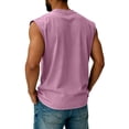 thumbnail image 3 of 250 Anniversary Tank Tops for Men United States American Flag Print Crew Neck Sleeveless T-Shirt Moisture Wicking Relaxed Fit Breathable Beach Vacation Tanks, Pink, #01 Pink, 3 of 3