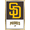 Gold Framed Version, variant on MLB San Diego Padres - Logo 22 Wall Poster, 22.375" x 34"