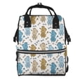 thumbnail image 1 of Fotbe Cartoon Poodle Dog Mochila Maternidad - Lona de Sarga Impermeable, Mochila de Pañales de Gran Capacidad con Múltiples Bolsillos y Correas Ajustables, 1 of 6