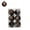 Black, variant on Dalxymotic Halloween Tree Ornament Set, 6 Pcs Glitter Baubles Spooky Design, Spooky Fall Party Decor Accent, Halloween Decorations Indoor Outdoor for Home, Mantel, Shelf, Window