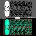 thumbnail image 1 of Pegatinas para uñas para decoración de uñas, pegatinas para uñas para mujer, pegatinas luminosas para uñas de Halloween, pegatinas de calavera con grafiti, juego de 12 pegatinas., 1 of 2