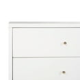 thumbnail image 4 of Safavieh Lyla 2-Drawer Mid-Century Retro Night Stand, White/Gold, 4 of 8
