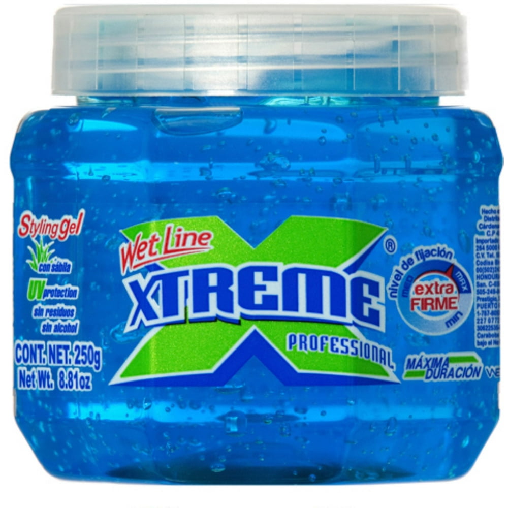 Xtreme Professional Wet Line Styling Gel Extra Hold Blue, 8.8 oz (Pack