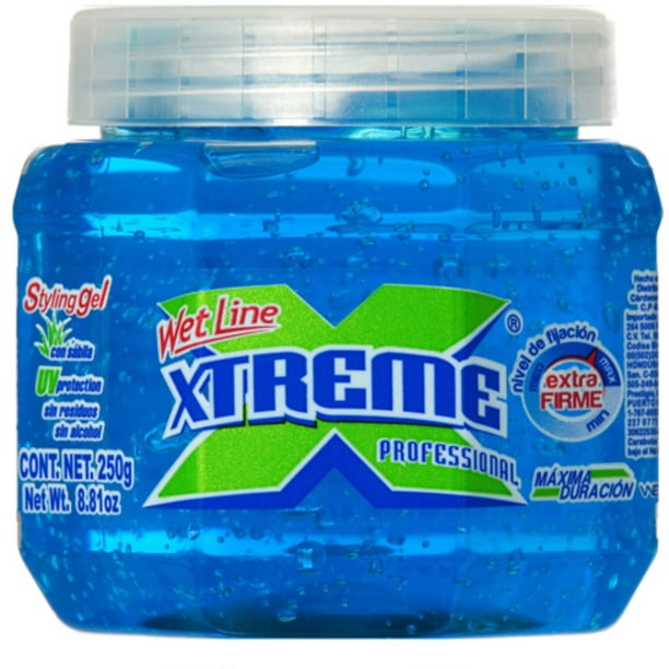 Xtreme Professional Wet Line Styling Gel Extra Hold Blue, 8.8 oz (Pack