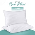 thumbnail image 2 of Juego de 2 camas Pillows Utopia Bedding tamaño queen para hotel, color blanco refrescante, 2 of 9